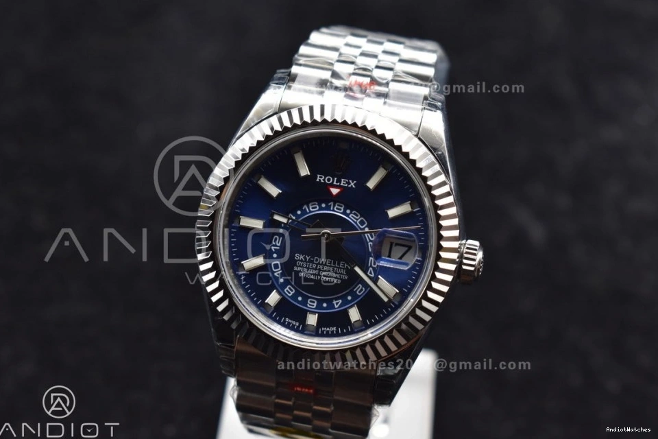 A23J Blue Noob SS on SS Jubilee Dial 1111 Best Affordable Edition Bracelet Skydweller 0425